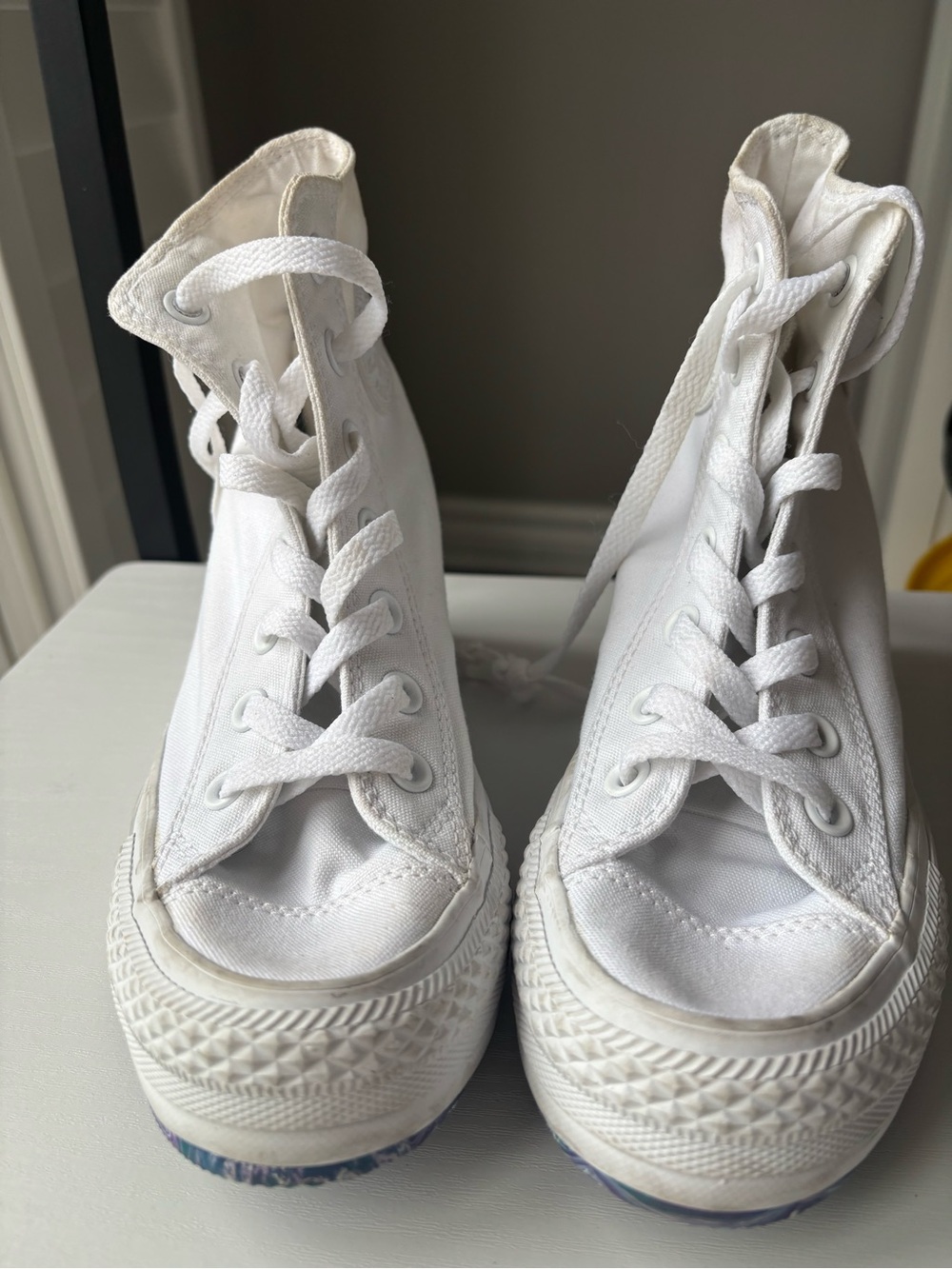 Converse White High-Top Canvas Sneakers
